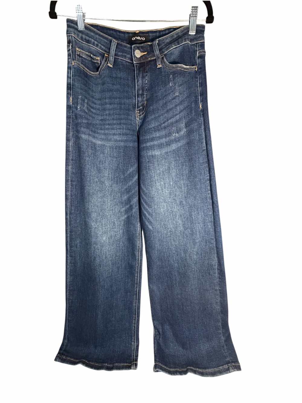 Oneso Wide Leg Stretch Jeans in Medium Blue Women's 28